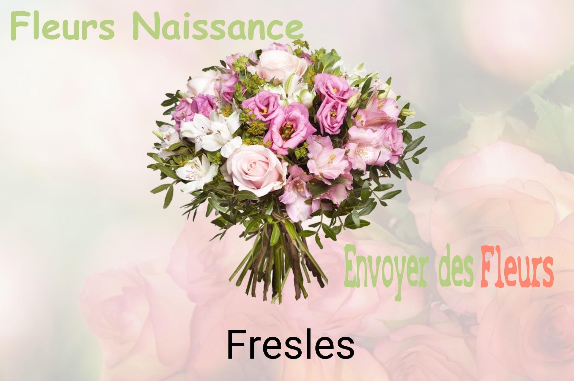 Bouquet de fleurs de naissance livré à Fresles